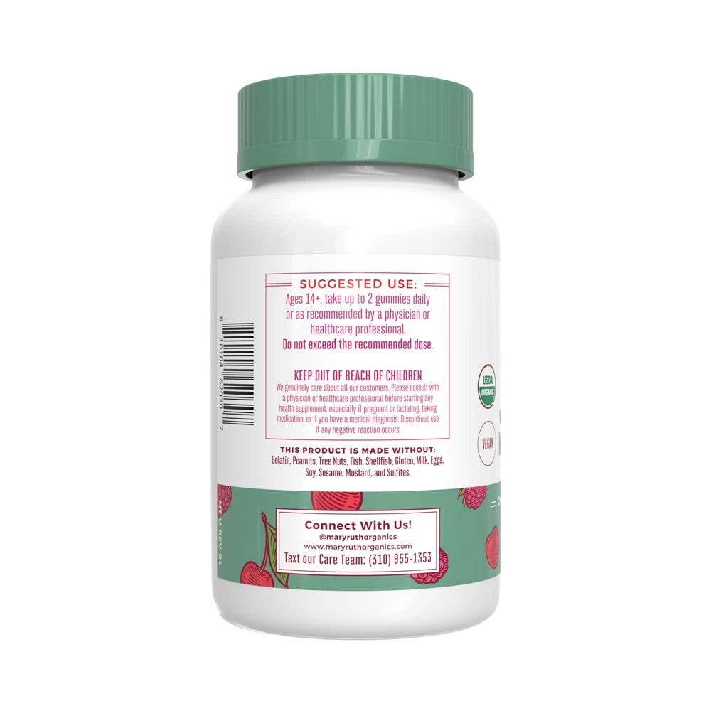 Organic Women's Multivitamin Gummies, Cherry & Raspberry