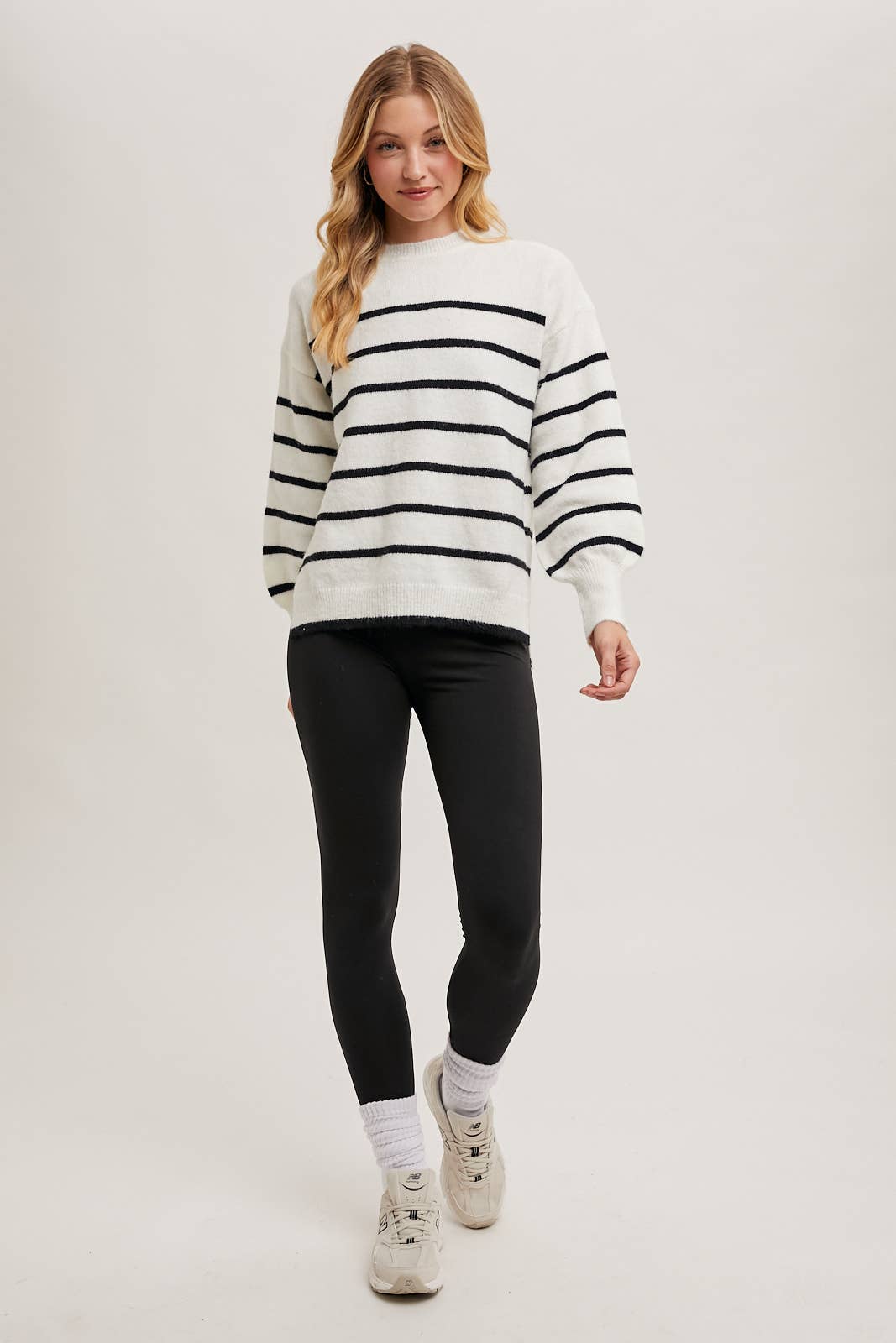 STRIPED KNIT SWEATER