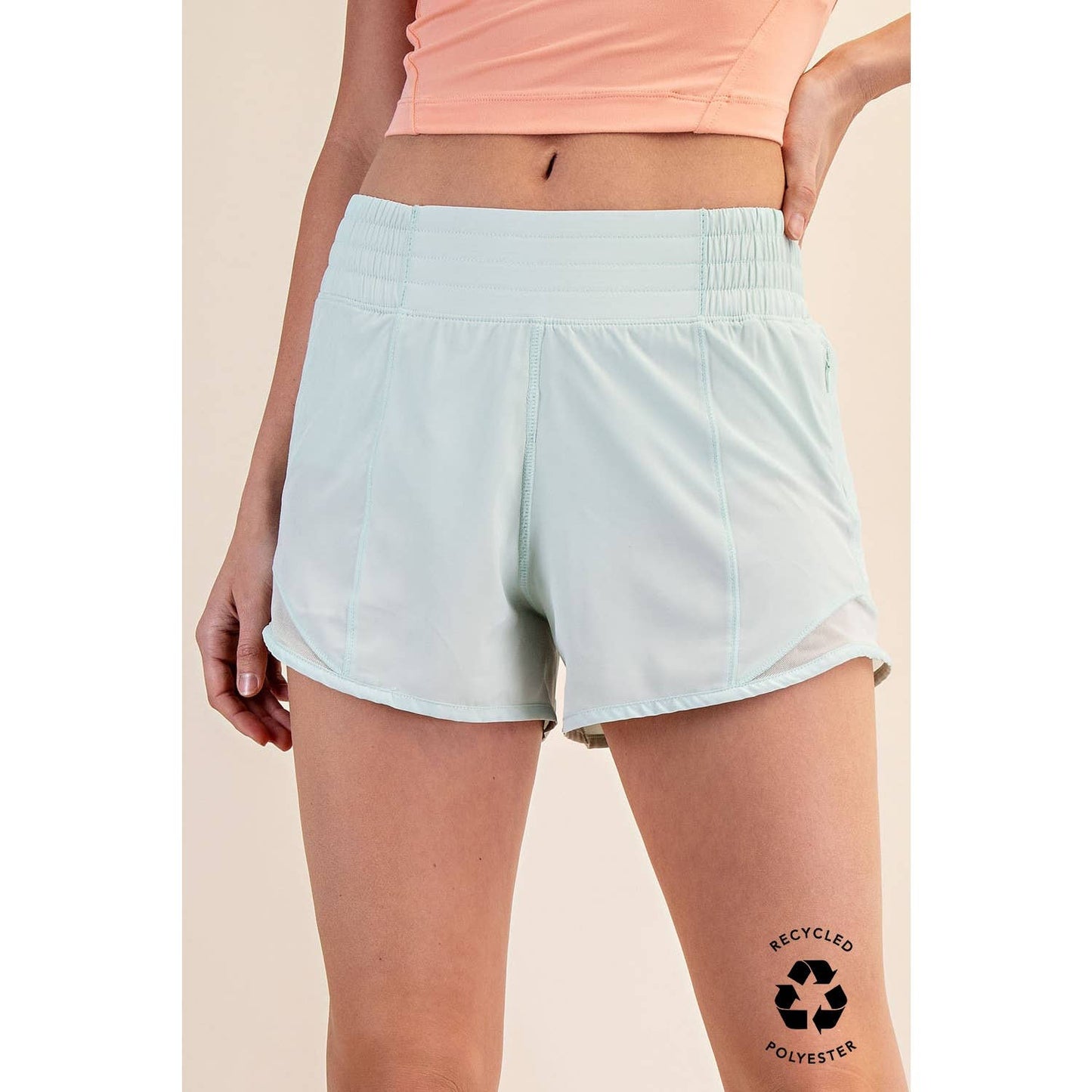 3INCH STRETCH WOVEN EXERCISE SHORTS: Kelly Green / S-M-L-XL(2-2-2-2)
