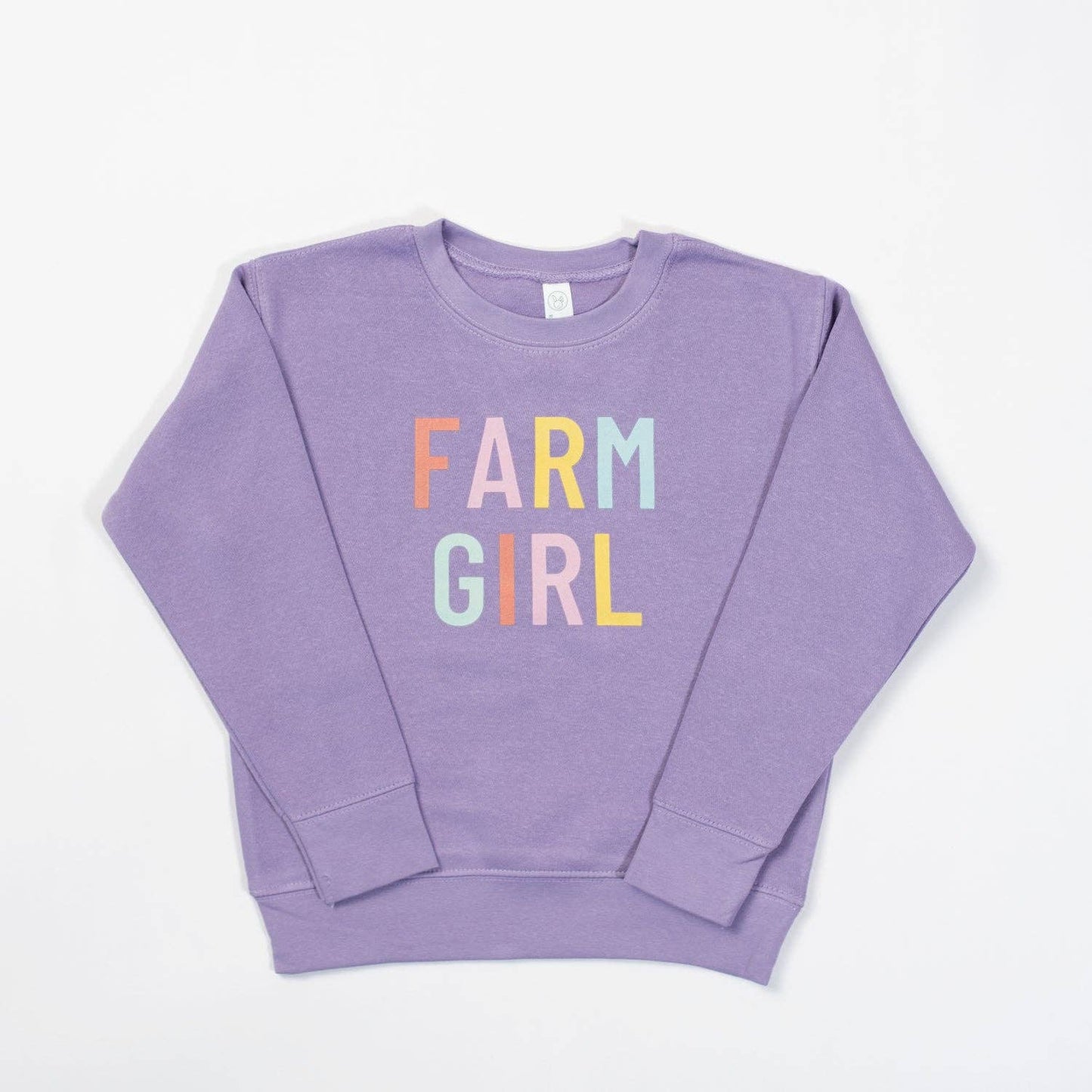 Western Purple ‘Farm Girl’ Graphic Crewneck - Toddler: 4T