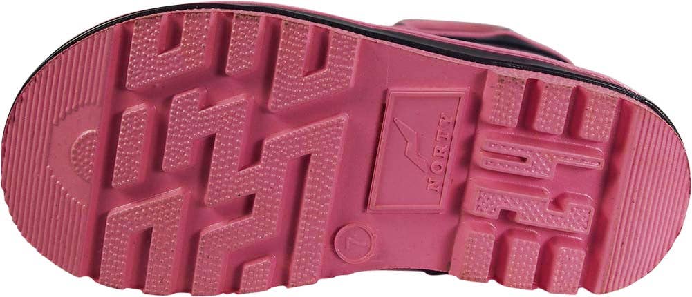Norty Toddler Rain Boots - Navy/Pink Color: 8 Toddler