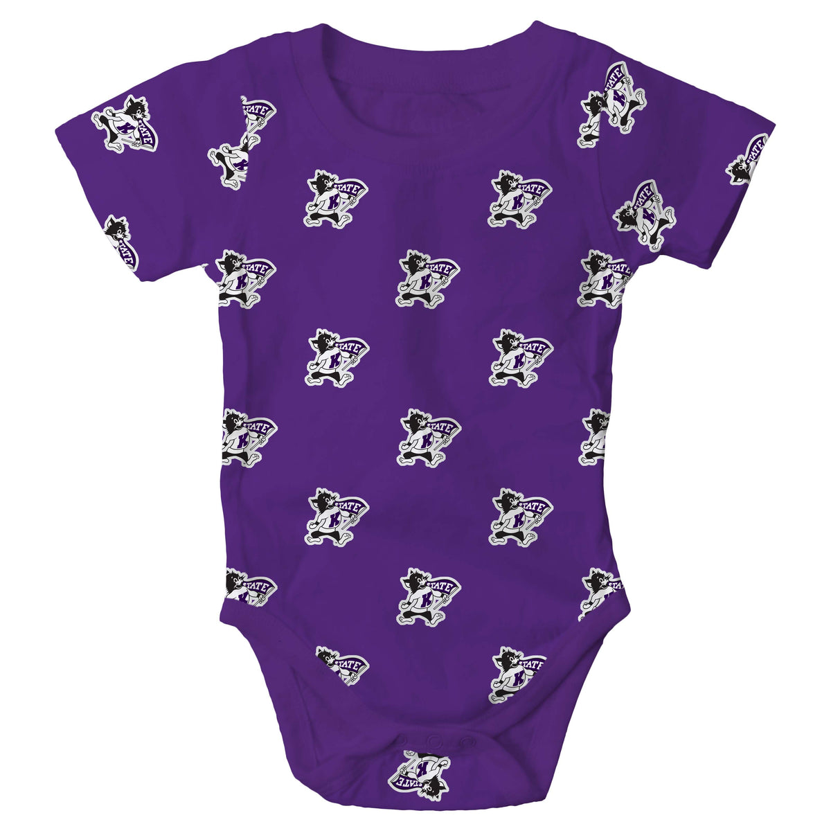 Kansas State Wildcats Infant Allover Printed Bodysuit
