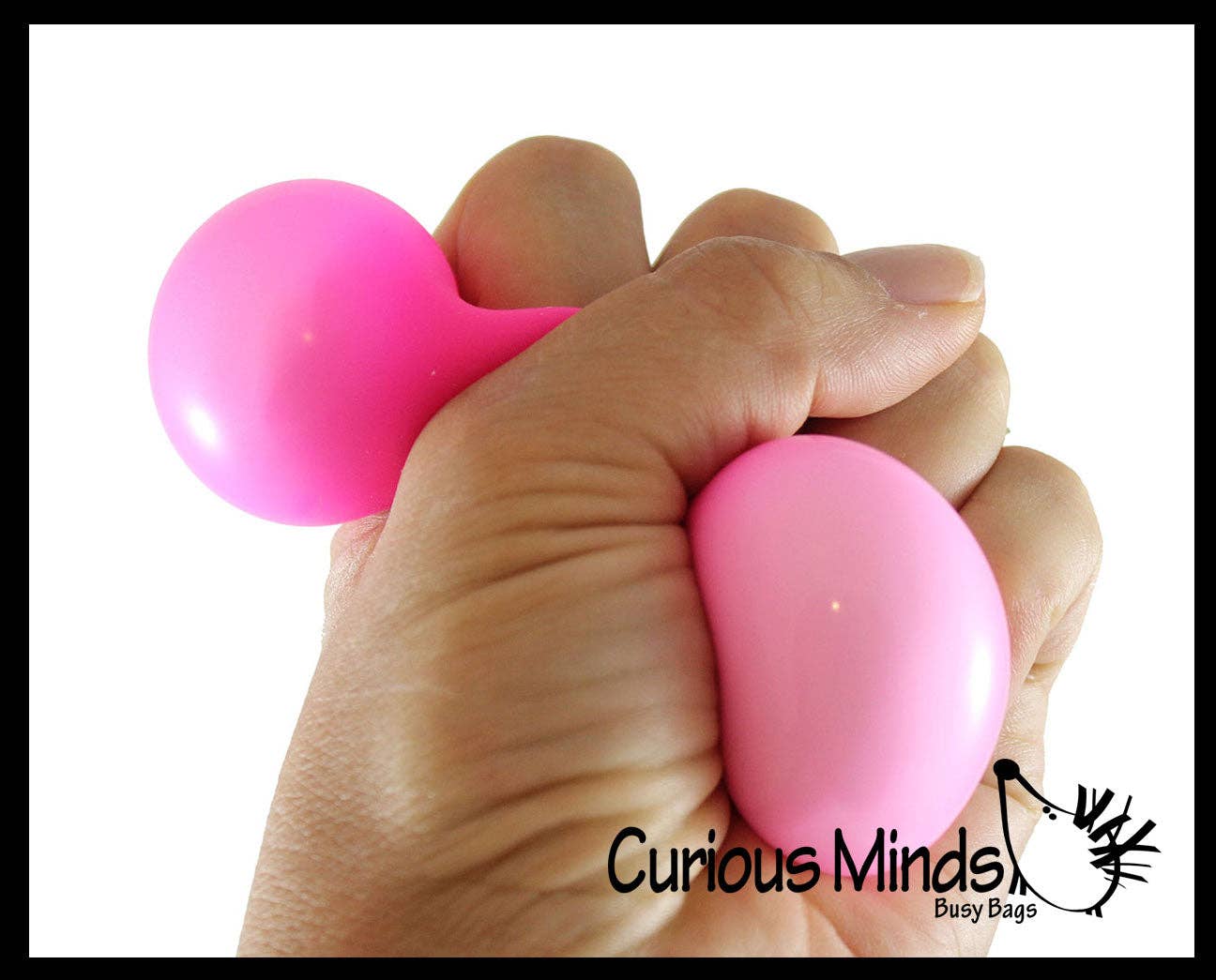 1 Box of 3 Soft Doh Filled 2" Stress Ball - Squishy Gooey