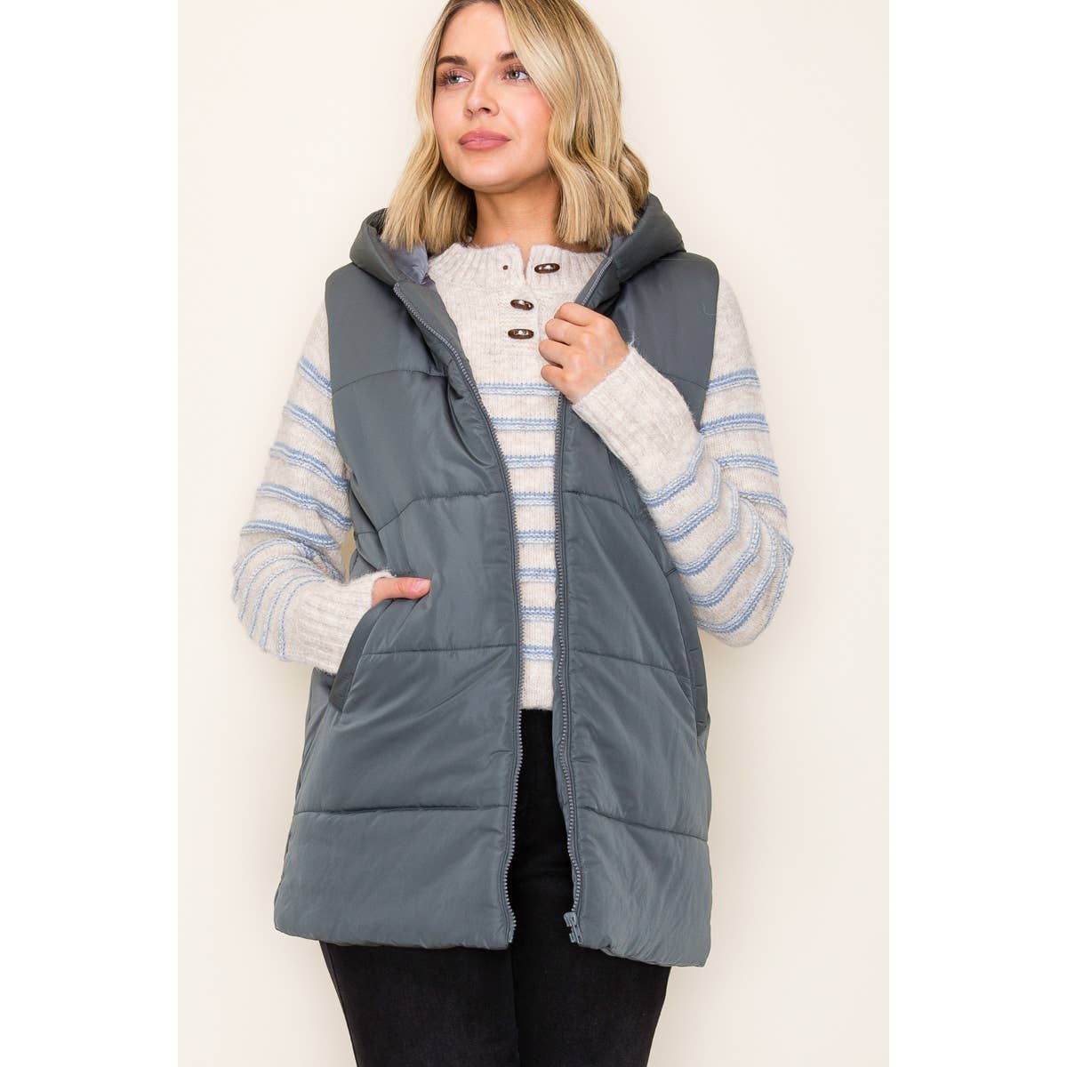 Hooded Puffer Vest