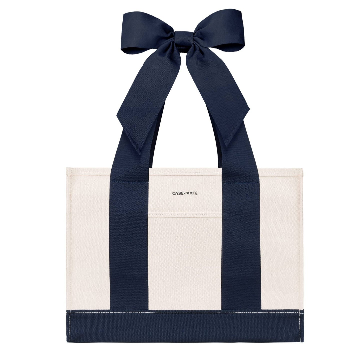 Case-Mate Canvas Tote: Oxford Navy Bow