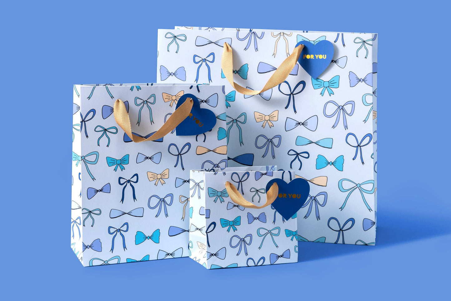 Blue Bows Gift Bag