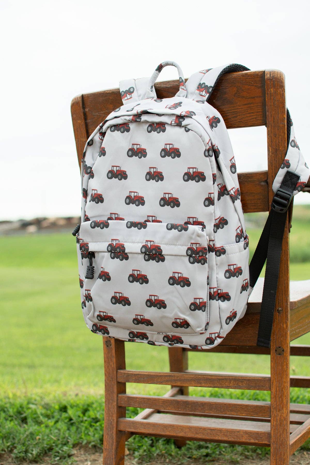 Classic Red Tractor Backpack: 17" Standard