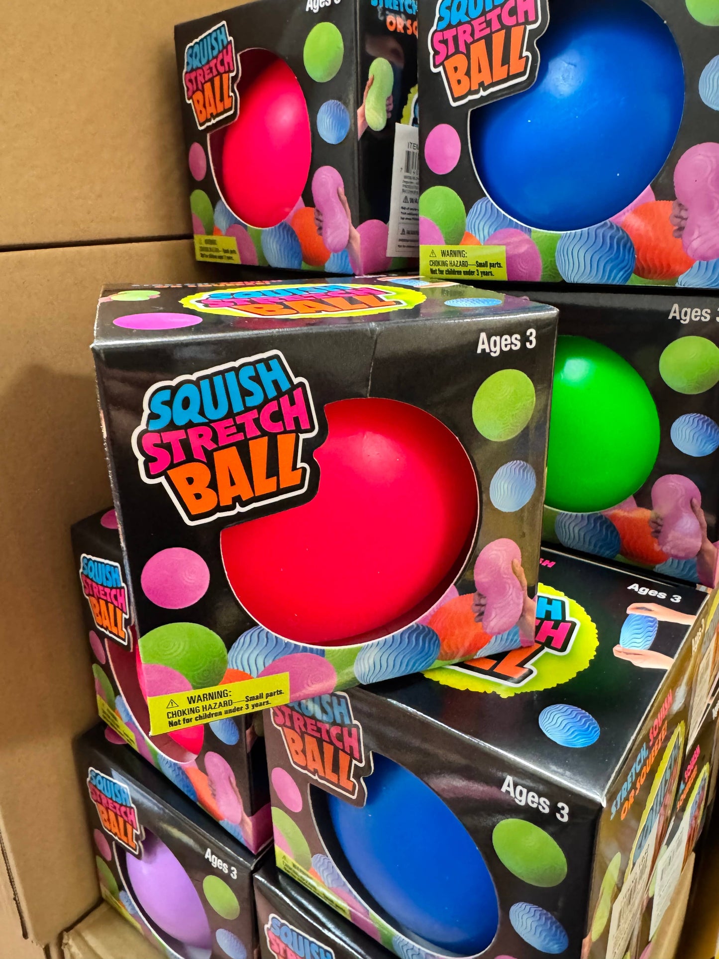 Squish Stretch Ball | Neon Sensory Stress Ball: 2INCH