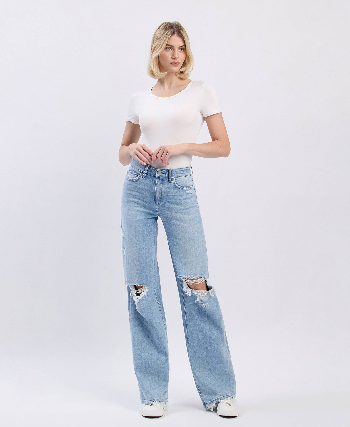 Flying Monkey HR WIDE LEG JEANS