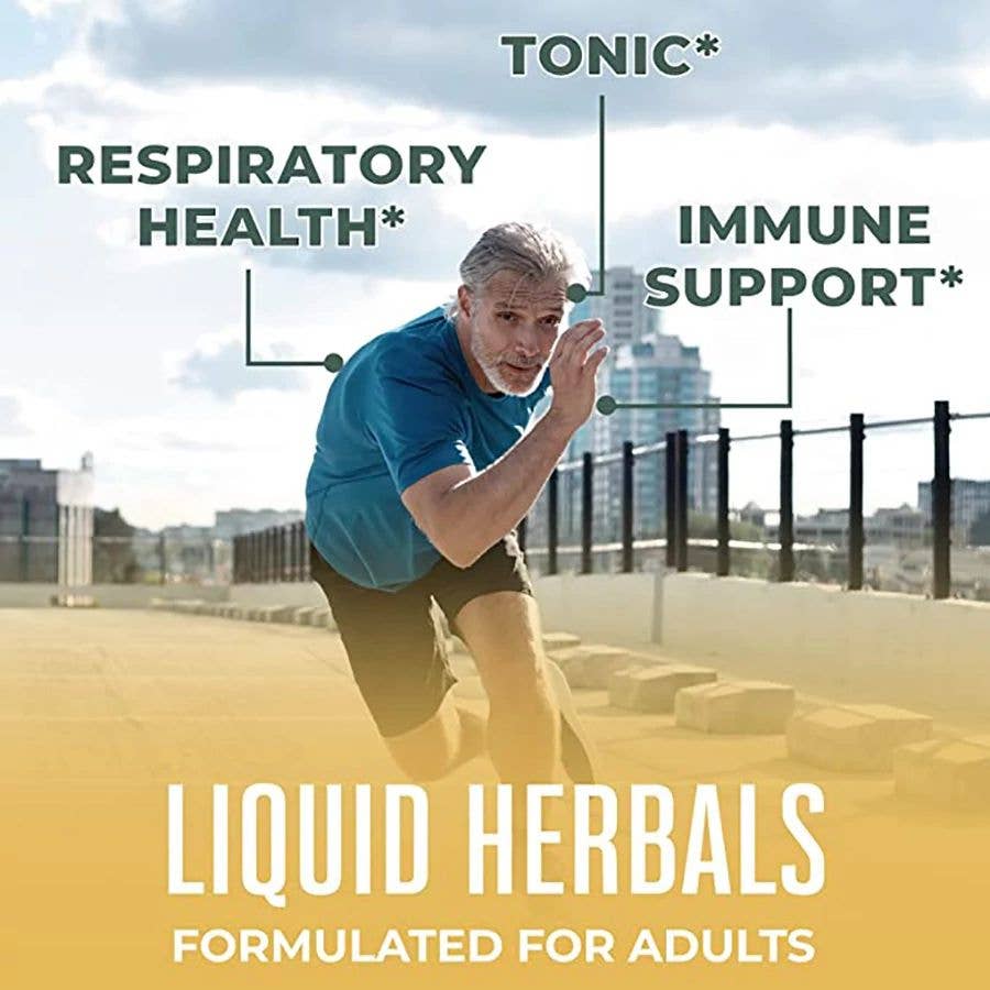 Vegan Organic Respiratory Health Liquid Extract Herbal Blend