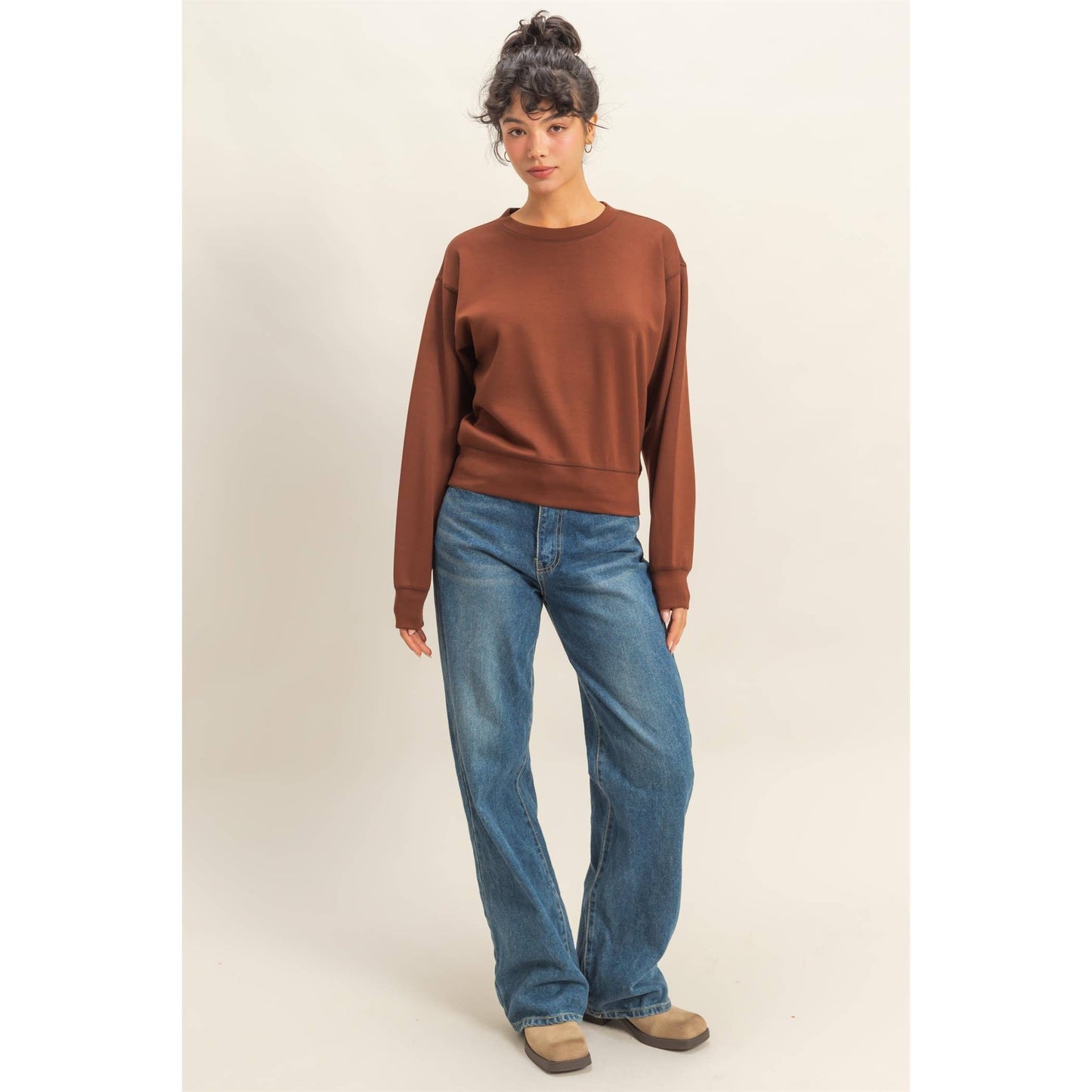 Double Knit Crew Neck