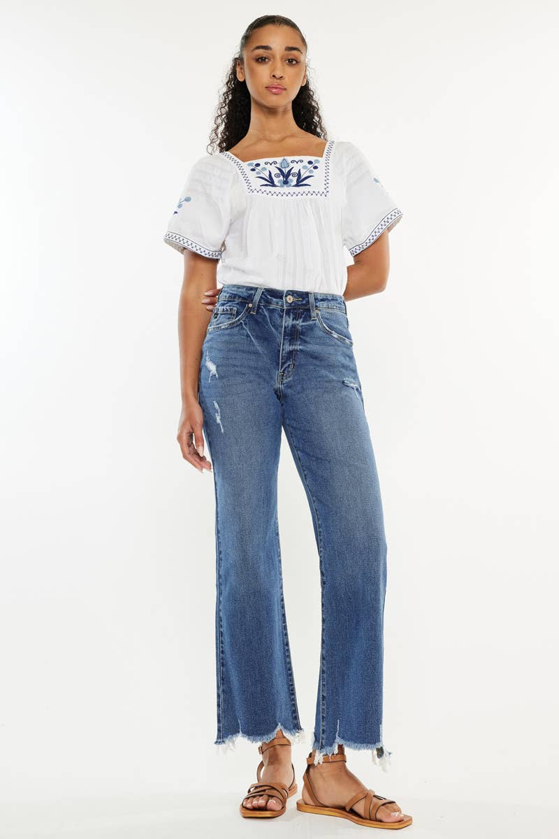 HR SLIM WIDE LEG JEANS