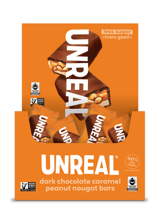 Dark Chocolate Caramel Peanut Nougat Bars