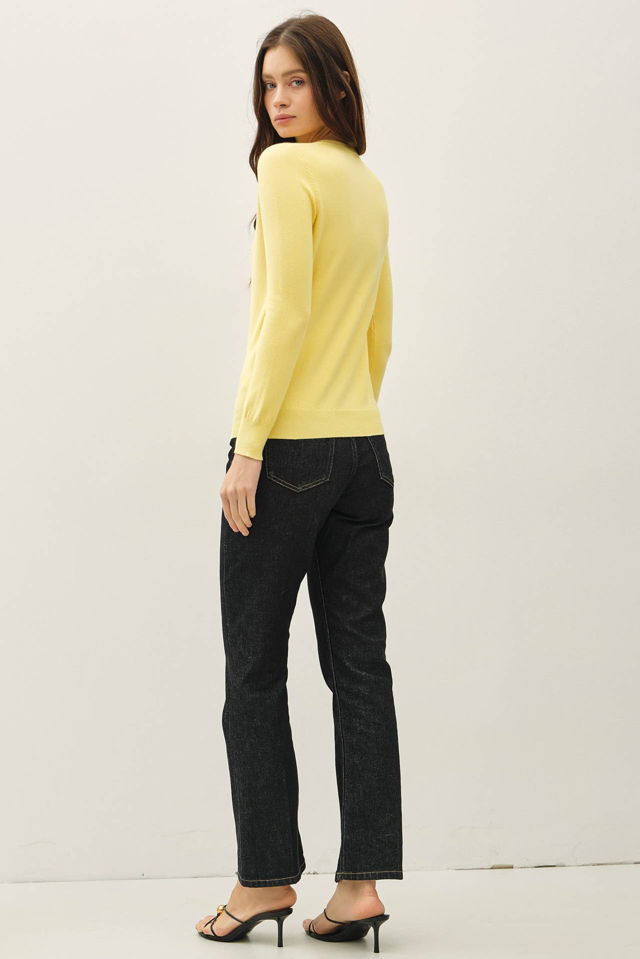 VISCOSE SOFT KNIT IVORY SWEATER