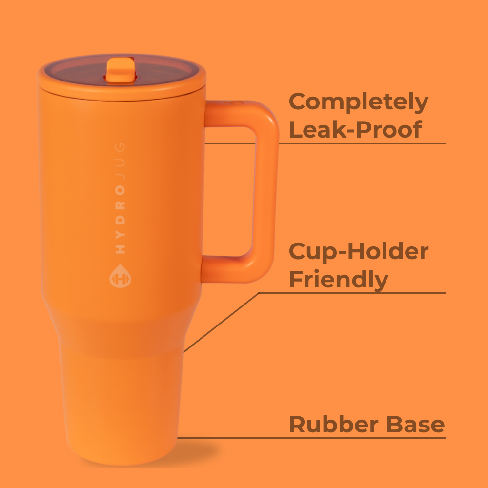 Tangerine HydroJug 32 oz Traveler Tumbler