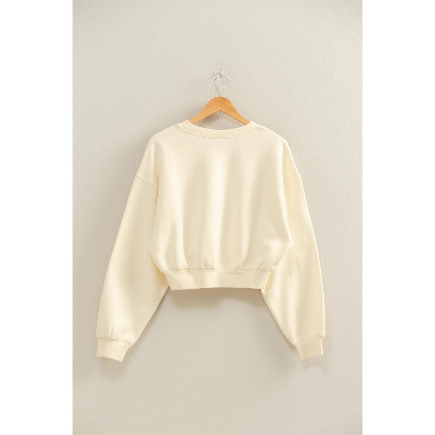Long Sleeve Cropped Sweatshirt