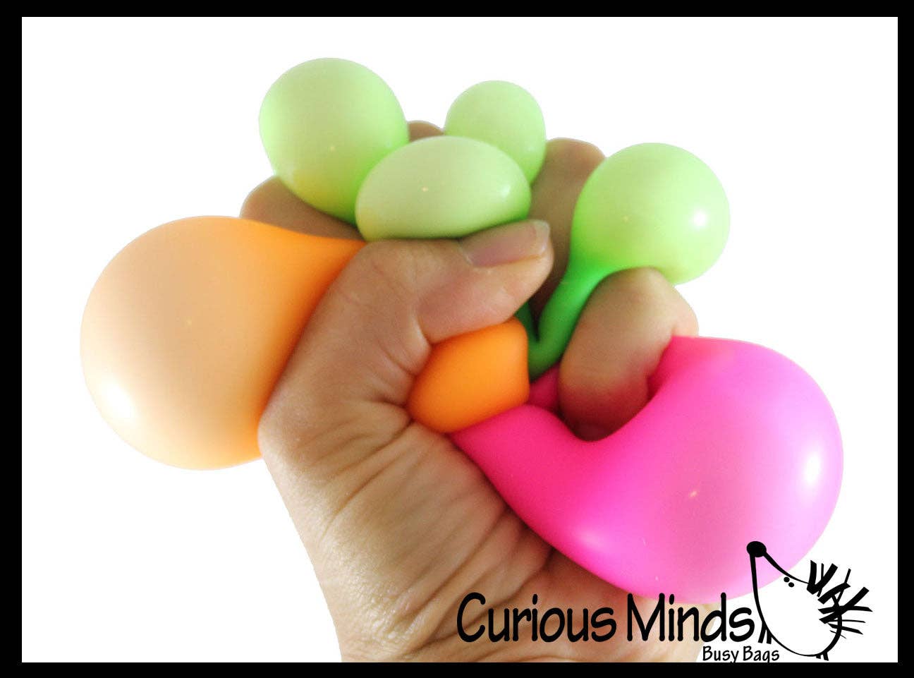 1 Box of 3 Soft Doh Filled 2" Stress Ball - Squishy Gooey