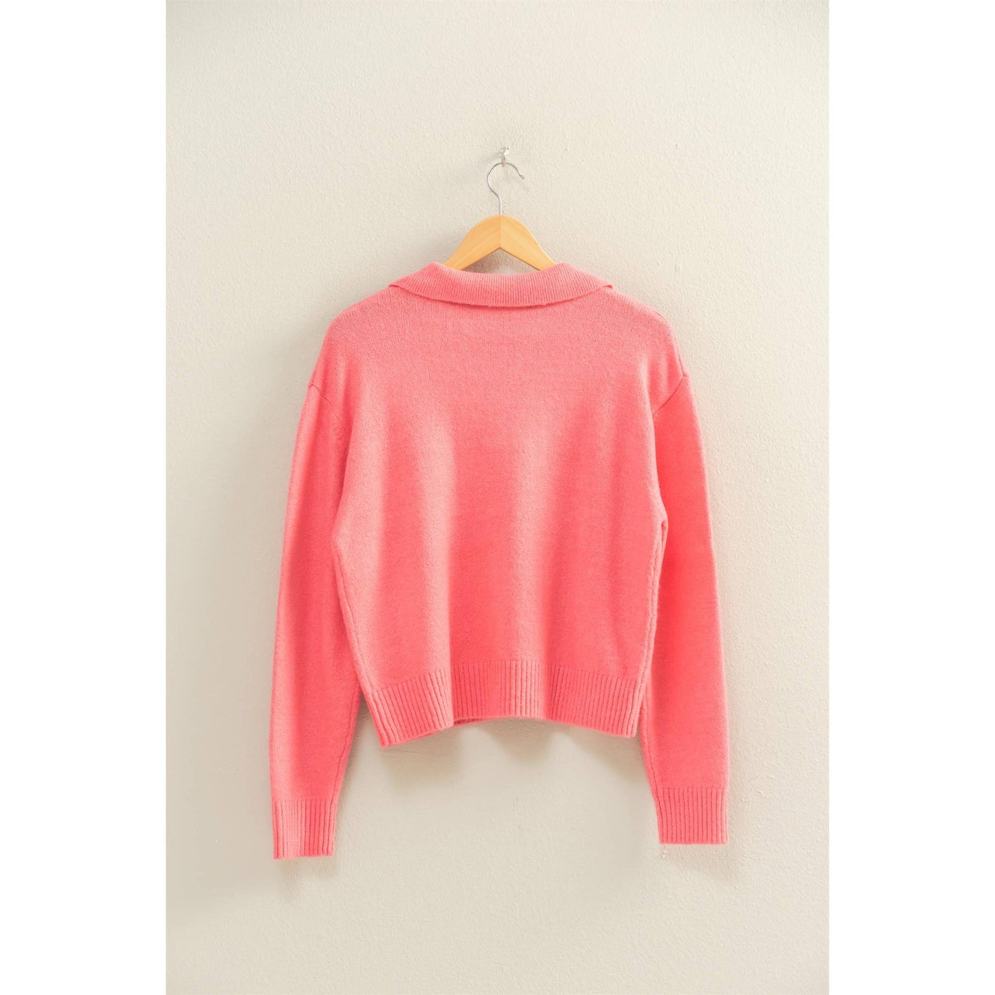 Collared V Neck Sweater
