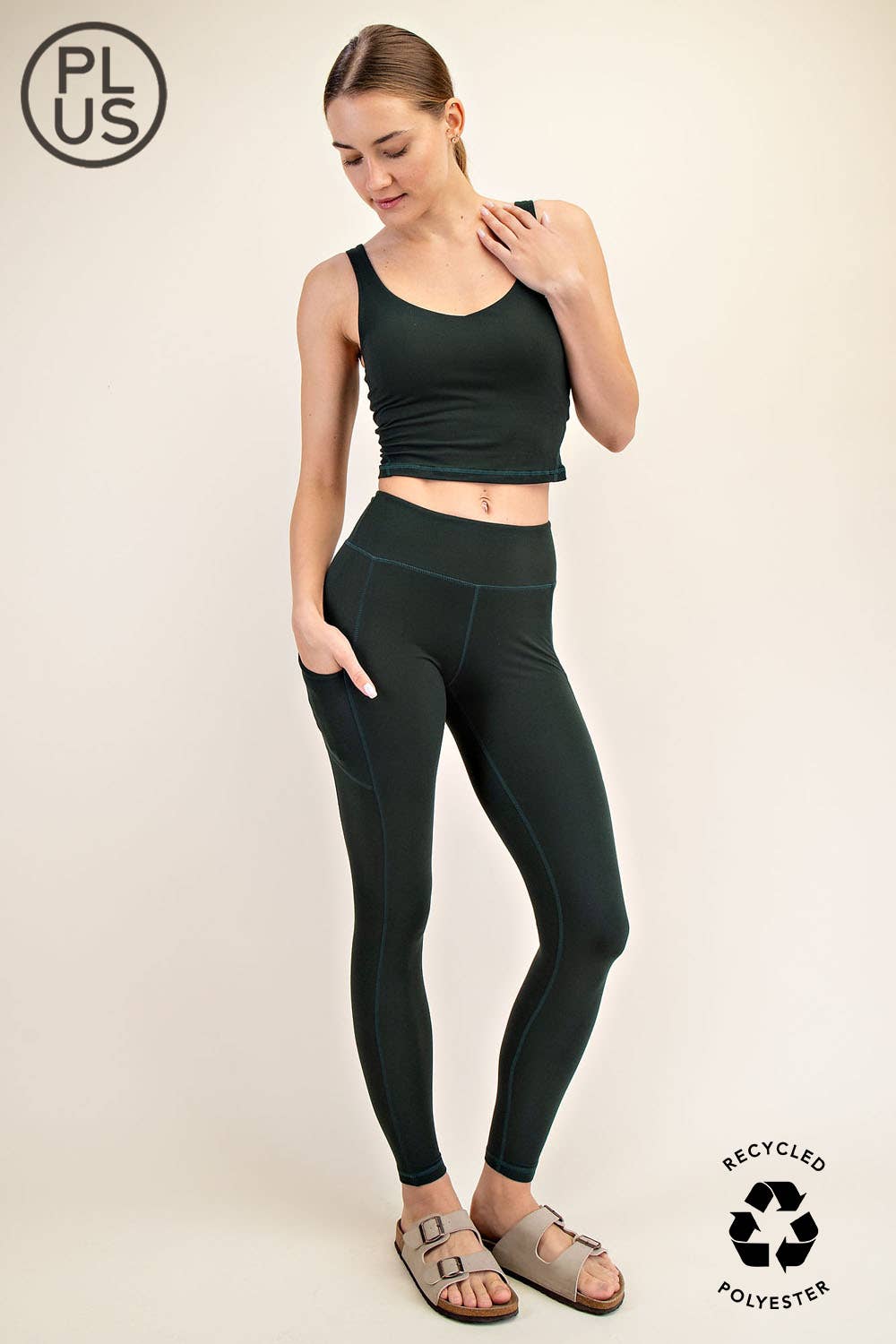 PLUS SIZE POCKETS: Black