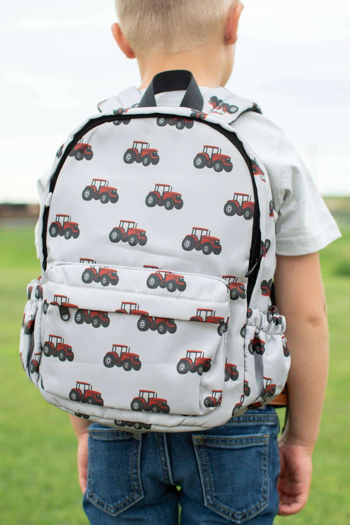 Classic Red Tractor Backpack: 17" Standard