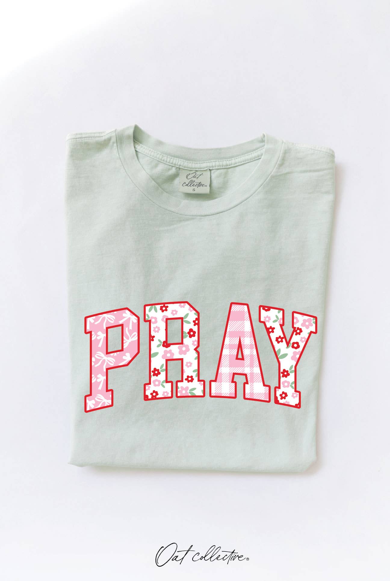 PRAY Graphic Top: FLAMINGO