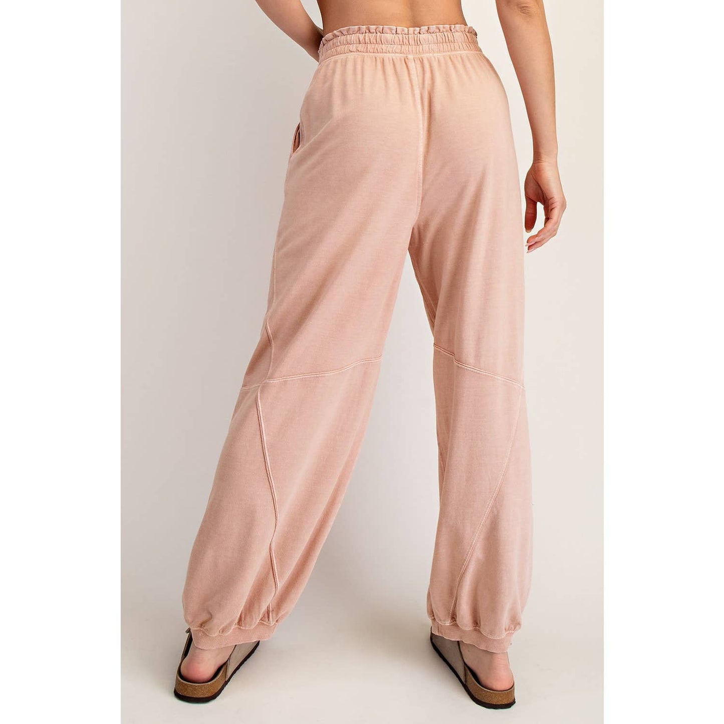 Mineral Washed Butter Jogger Pants