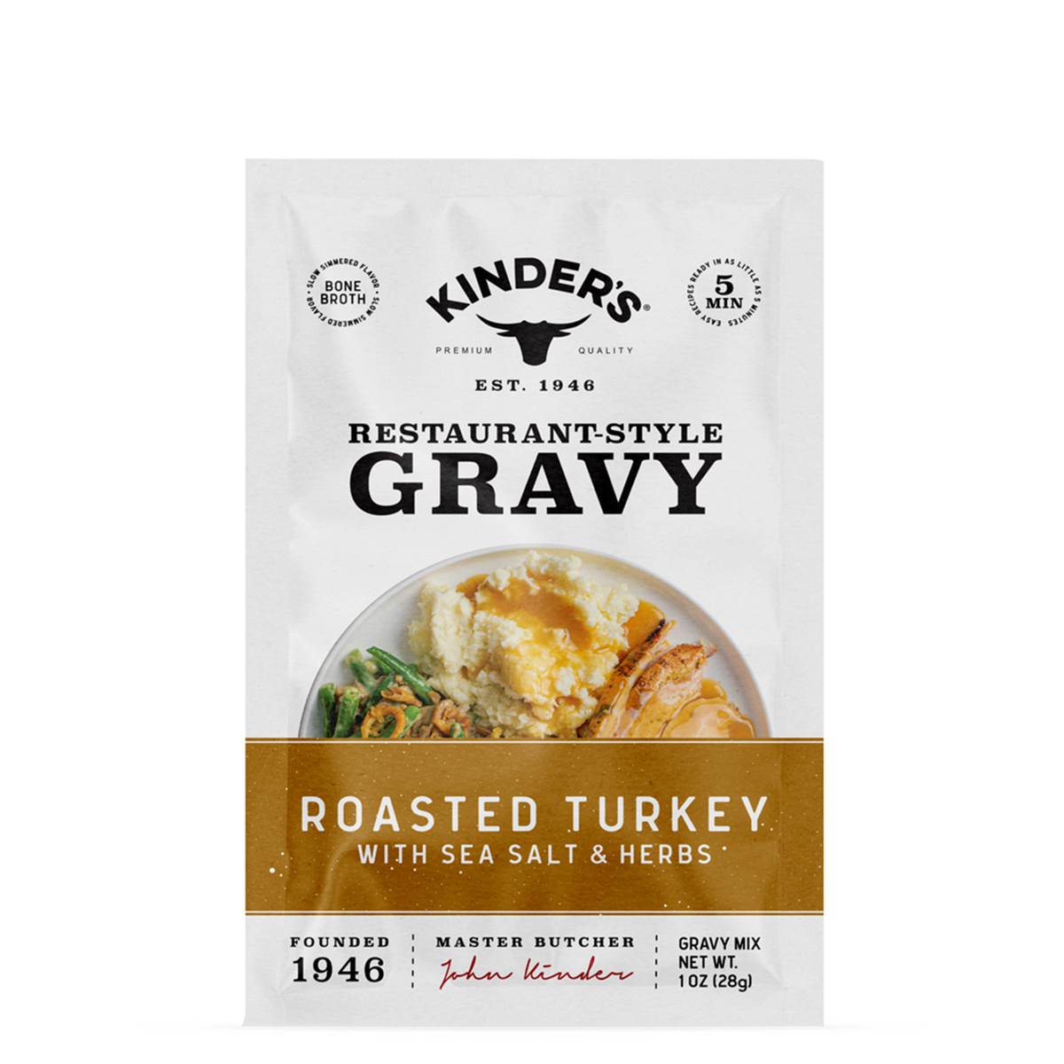 Roasted Turkey Bone Broth Gravy