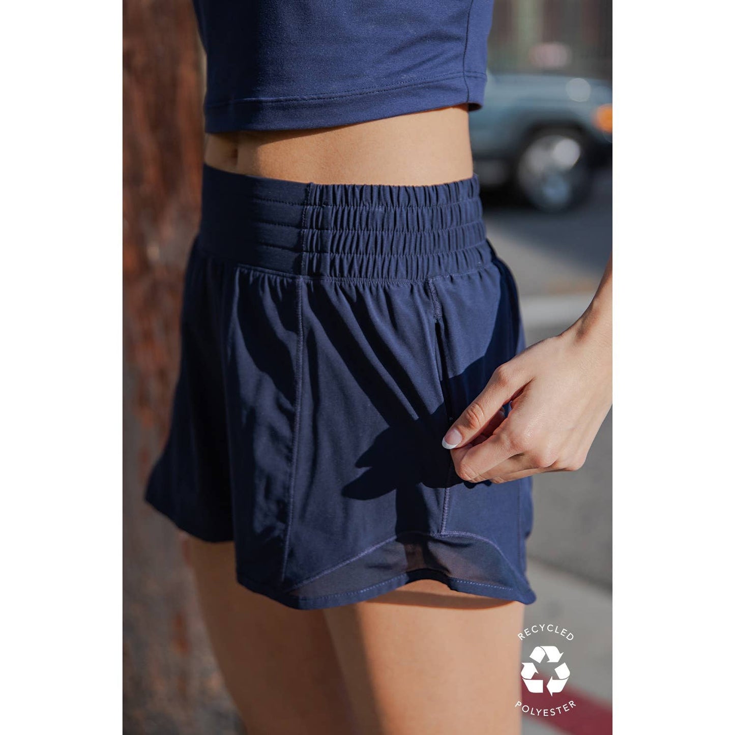 3INCH STRETCH WOVEN EXERCISE SHORTS: Kelly Green / S-M-L-XL(2-2-2-2)