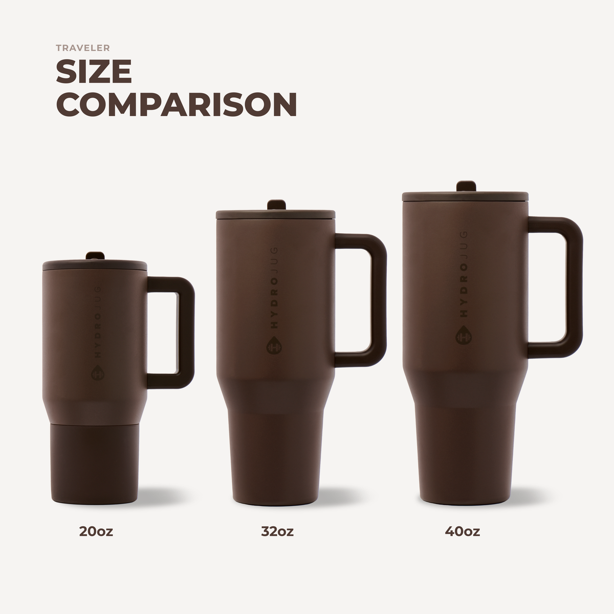 Chestnut HydroJug 32 oz Traveler Tumbler