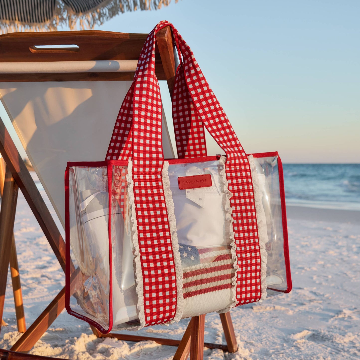 Case-Mate Cherry Gingham Tote Bag