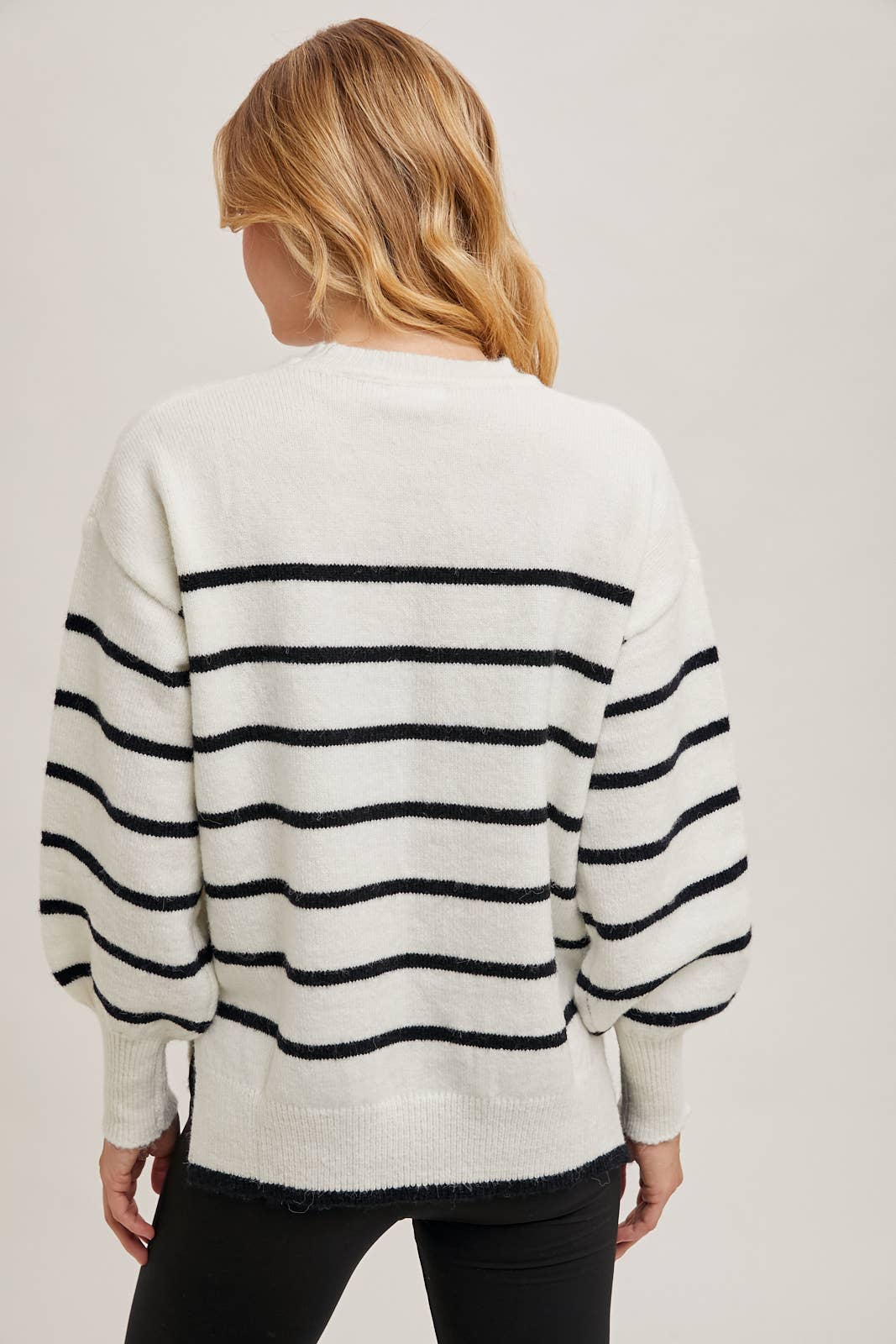 STRIPED KNIT SWEATER