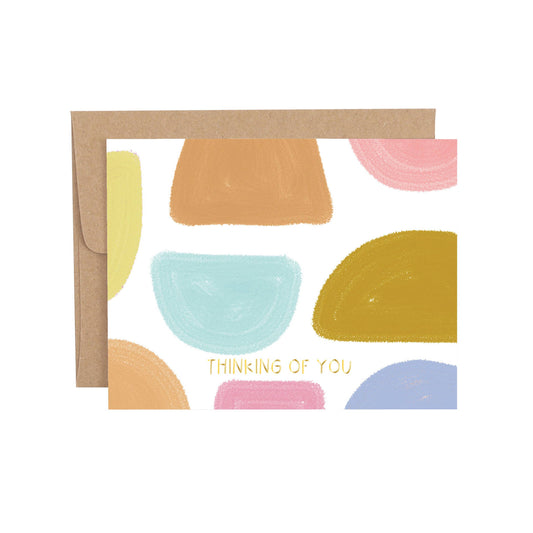 Thinking Of You Half Circles Friendship Greeting Card