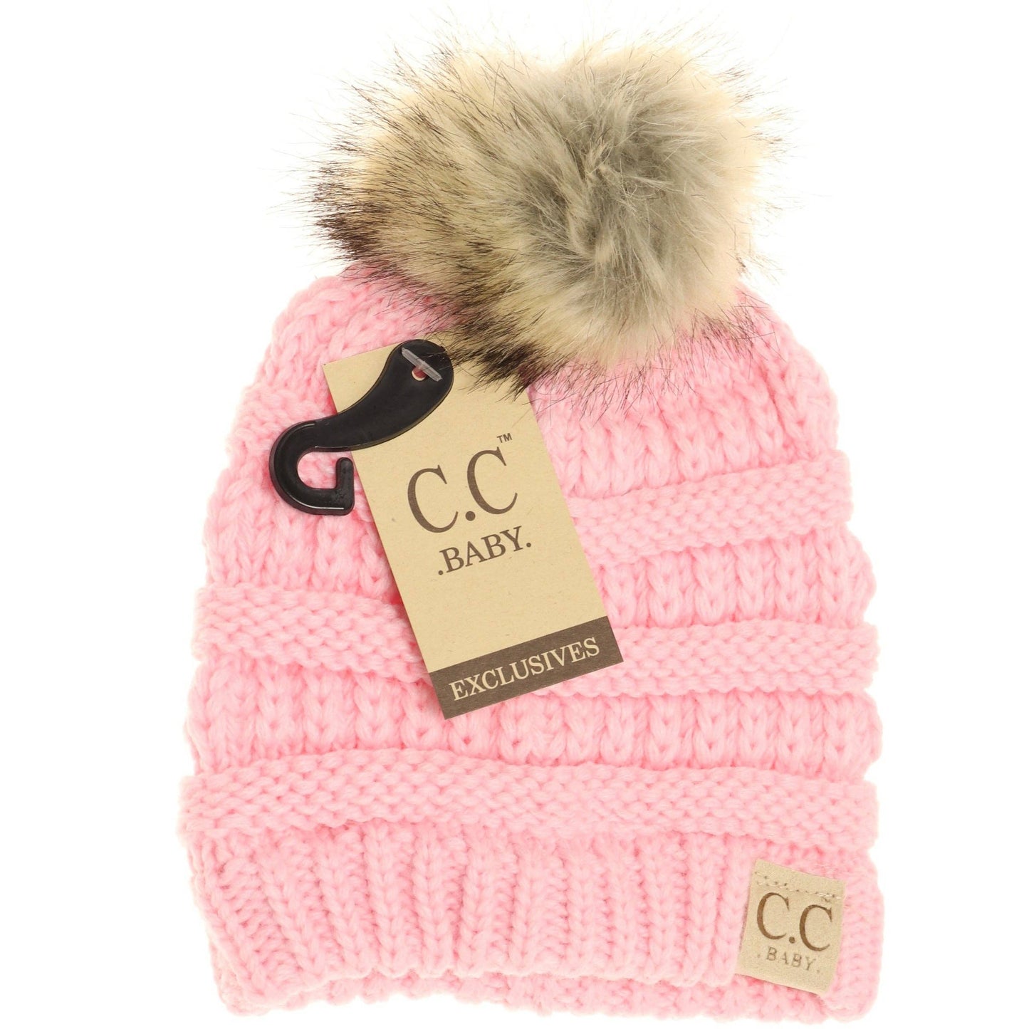 Baby Fur Pom CC Beanie