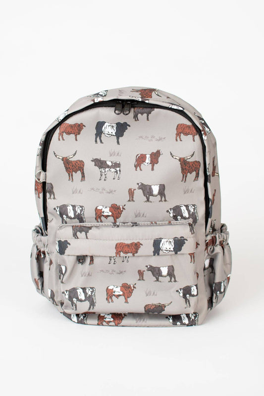 Vintage Cattle Backpack: 13" Kids