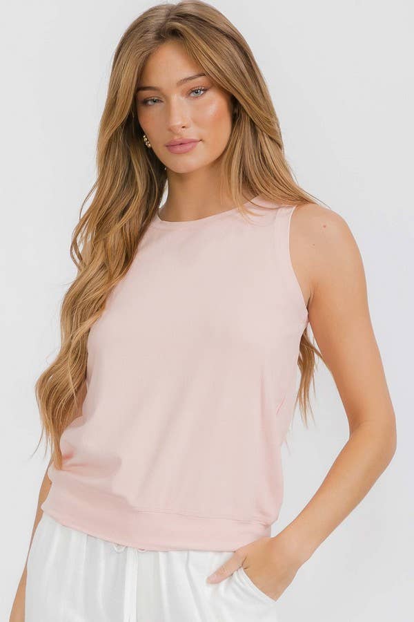 Viscose Crew Neck Tank