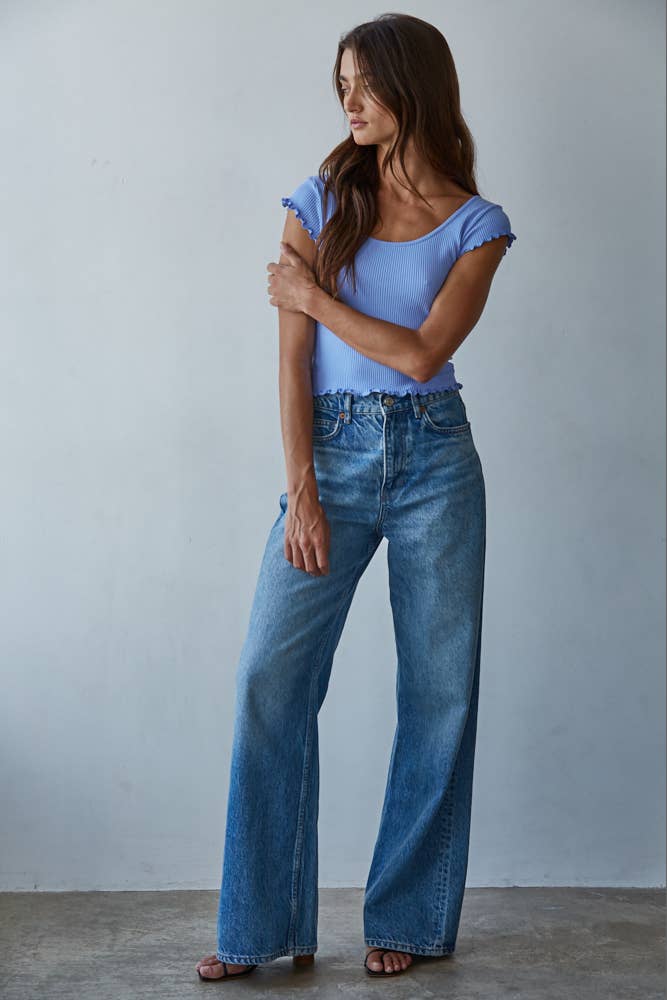 Seamless Ribbed Crop Top