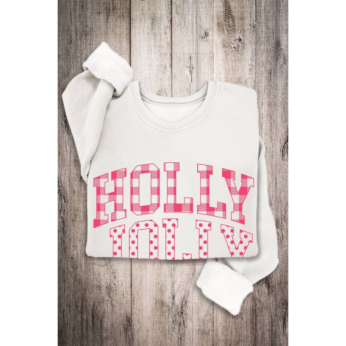 HOLLY JOLLY MINERAL SWEATSHIRTS: DUSTY GREEN