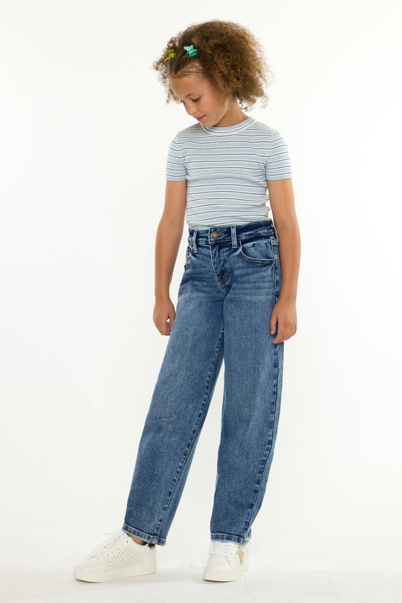 YOUTH  HIGH RISE BARREL-YC20084M: MEDIUM / 6