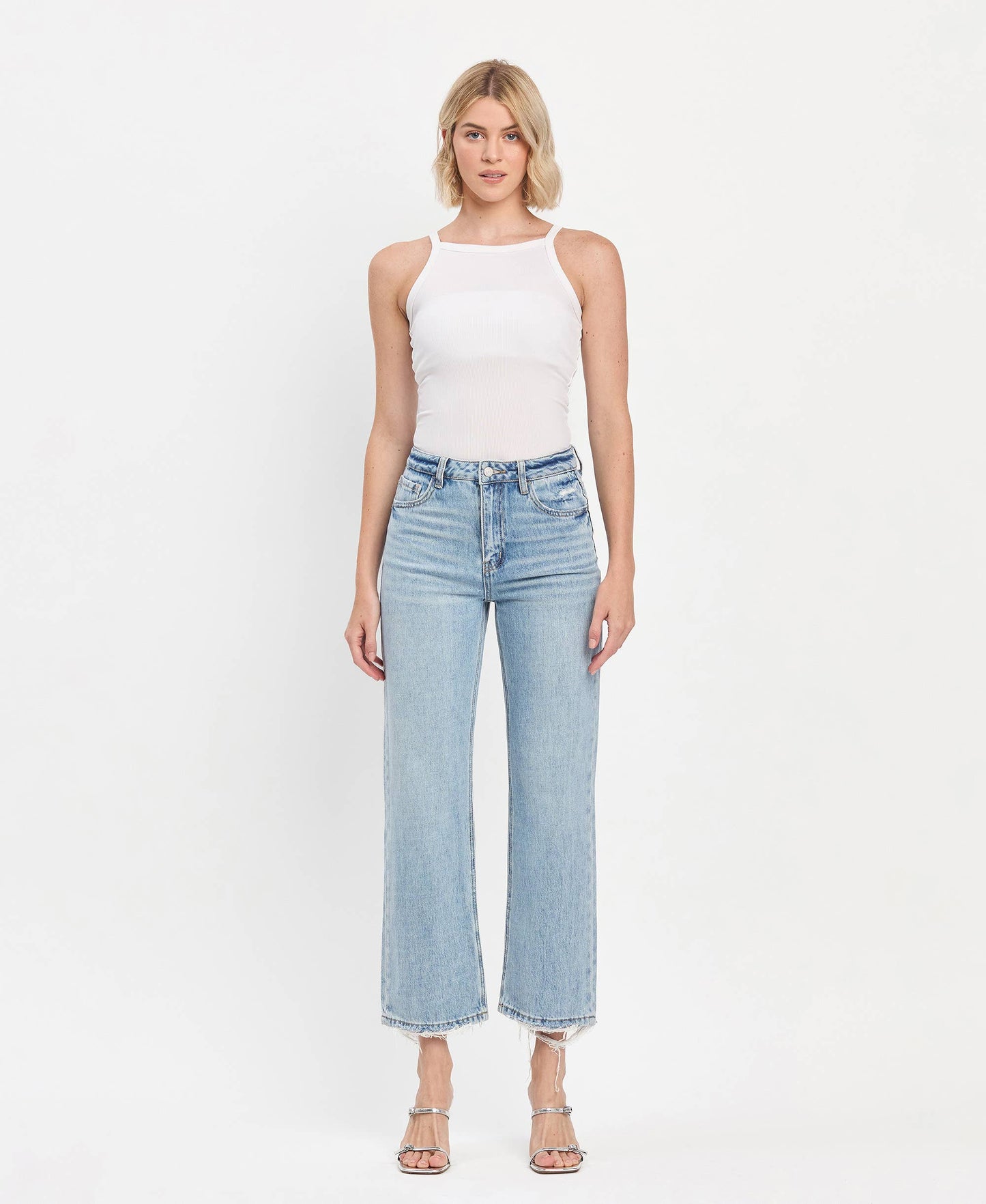 90's HR Slim Wide Jeans
