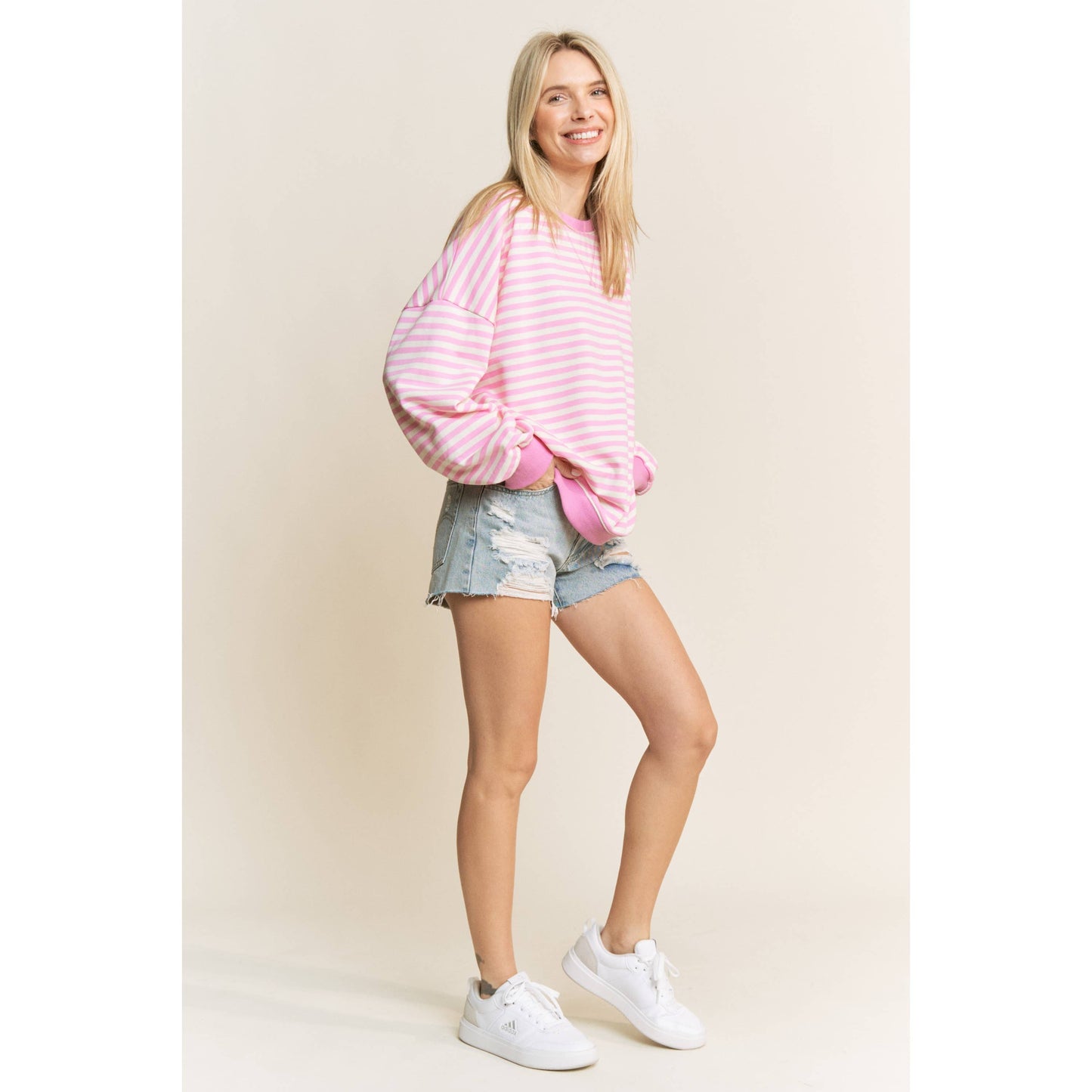stripe pullover
