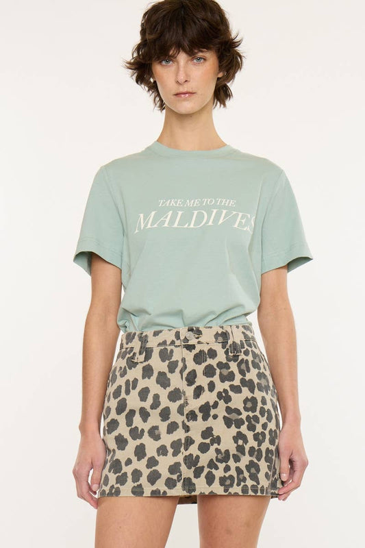 LEOPARD MINI SKIRT
