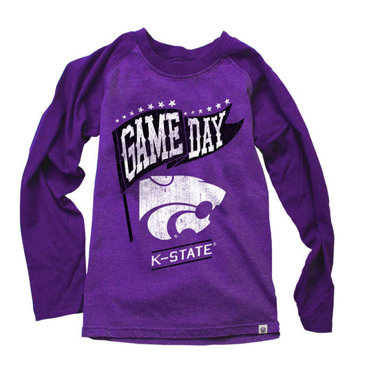 Kansas State Wildcats Youth LS Raglan