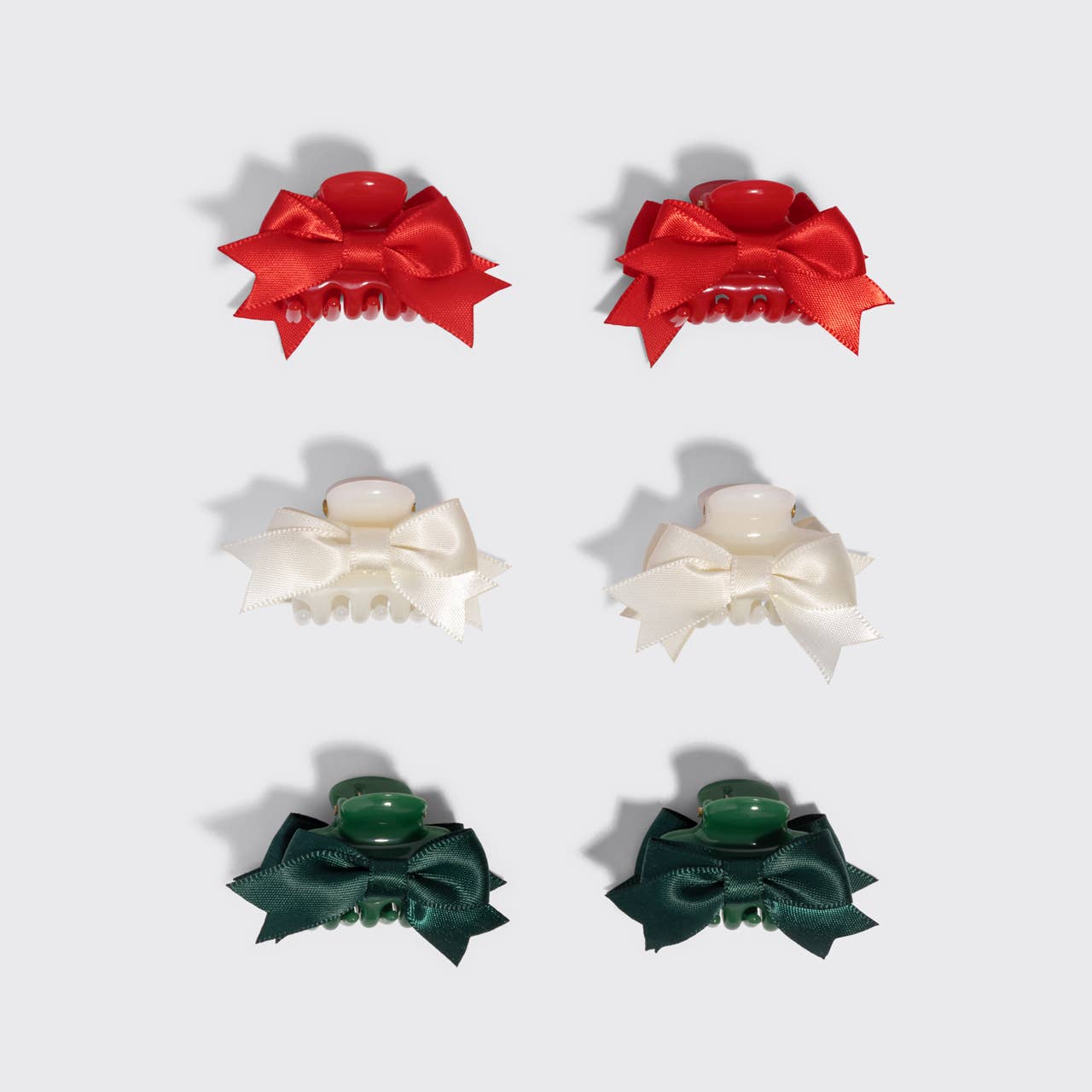Mini Claw Clips 6pc Set - Holiday