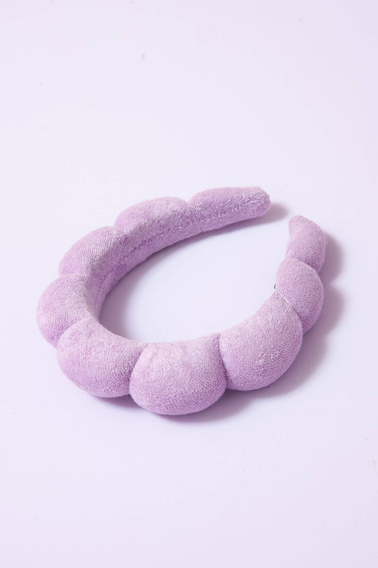 SPA SPONGE TERRY TOWEL HEADBAND FOR BEAUTY CARE | LAVENDER