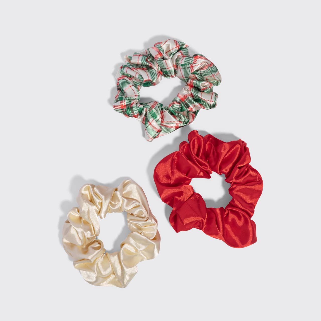 Holiday Scrunchies 3pc Set - Multi-color