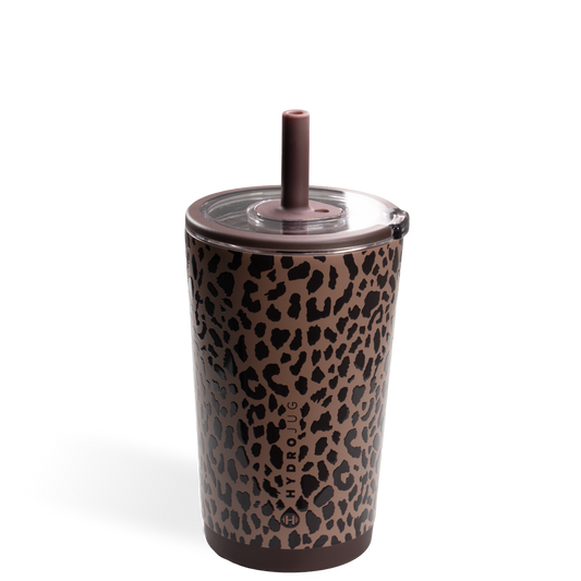 Brown Leopard HydroJug 14oz Everyday Tumbler