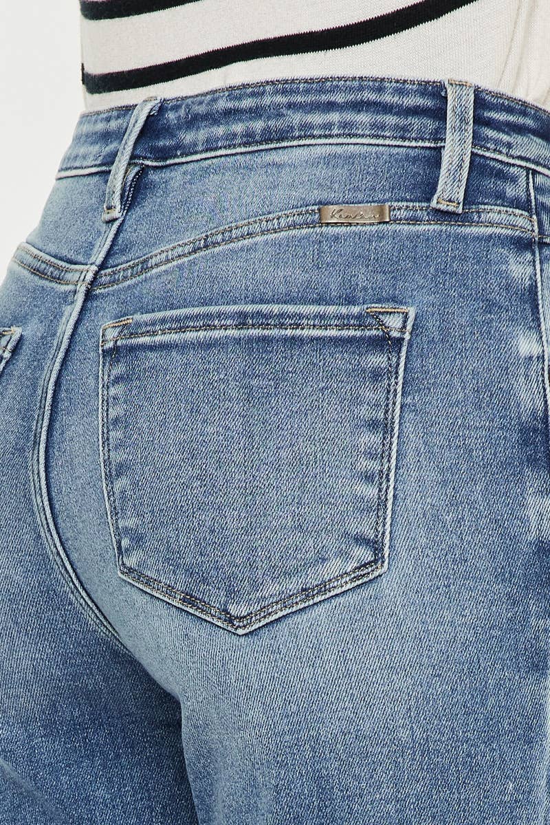 OPEN PACK HIGH RISE SLIM STRAIGHT JENAS-KC20023M: MEDIUM / 3/25