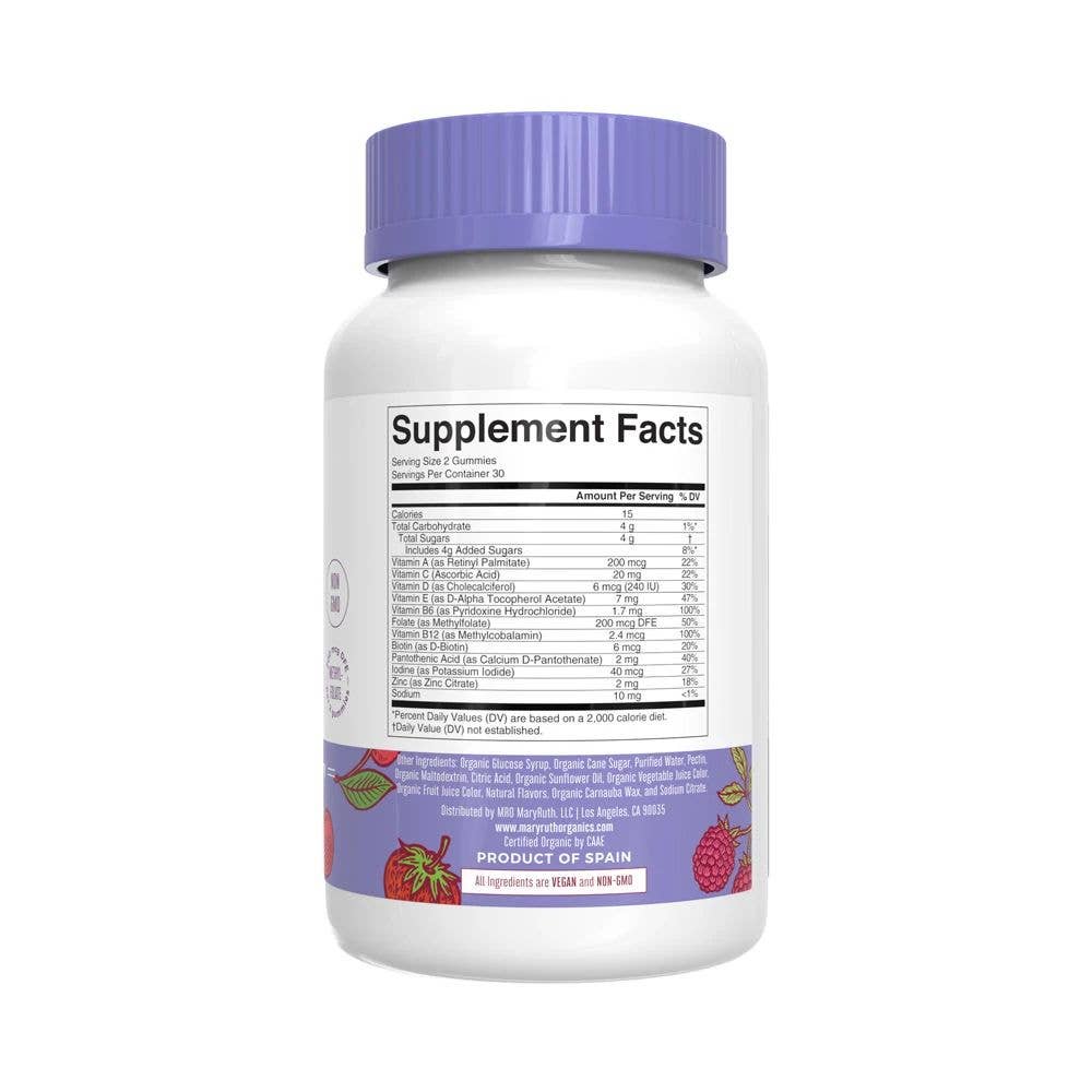 Organic Kids Multivitamin Gummies, Berry & Cherry, Vegan