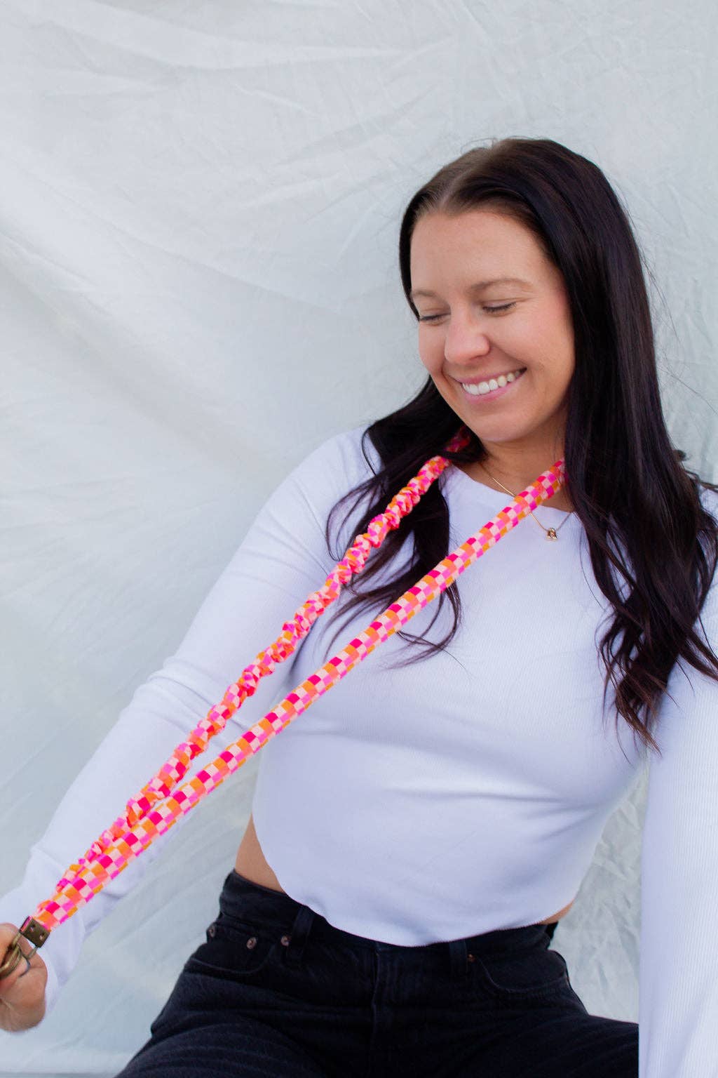 Andi x Katie Lynn Bright Checkered Lanyard