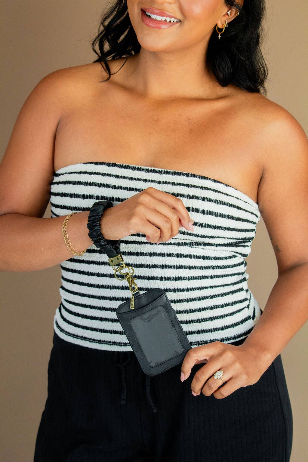 ID Badge Holder: Brown